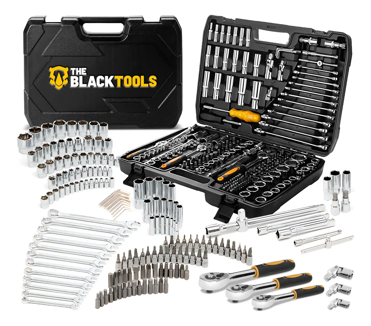 Descoberta do dia: Jogo Soquetes Catracas Ferramentas Kit Chave 216 por R$489.90