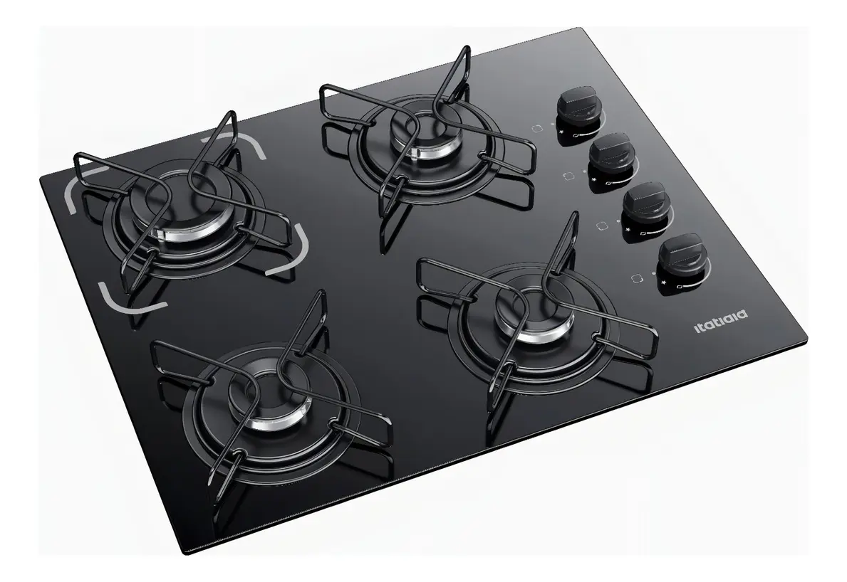 Oferta imperdível: Cooktop Itatiaia Essencial 4 Bocas cor Preto com frete grátis