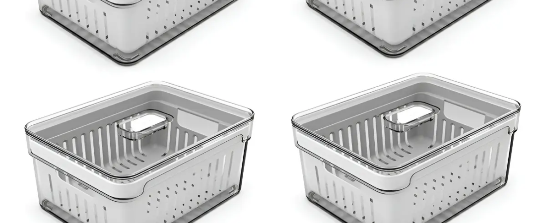 Oferta imperdível: Kit 4 Organizadores Geladeira Clicando e Comprando com frete grátis