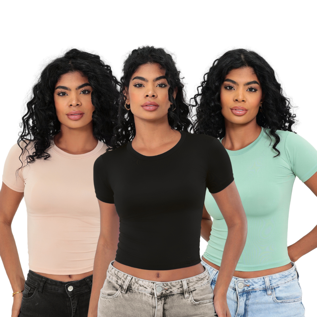 Descoberta do dia: 3: Baby Tee Feminina por R$42.99