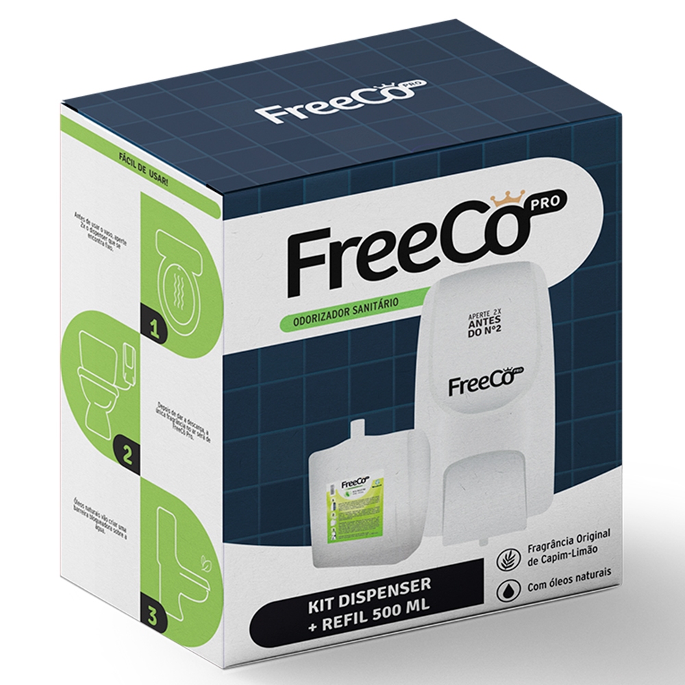 Descoberta do dia: FreeCô Pro Bloqueador de Odores Sanitários Dispenser por R$78.28