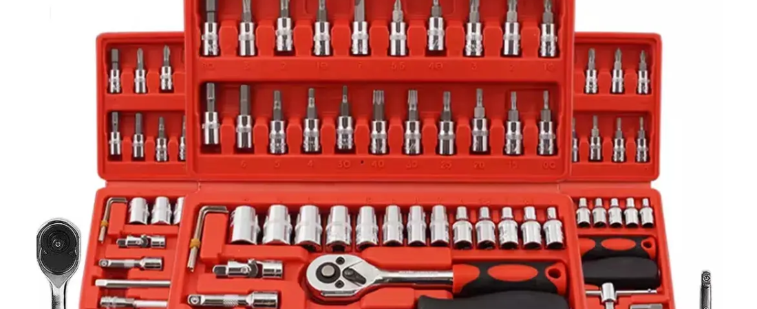 Descoberta do dia: Kit Chave Catraca Soquete 46 Peças Indufer em Cromo por R$27.99