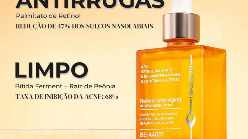 Descoberta do dia: Sérum 30ml Antirrugas com Retinol e Antienvelhecimento por R$75.00