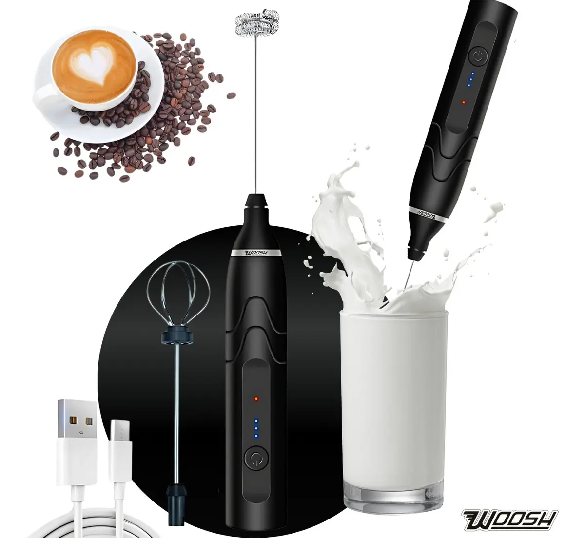 Mixer Elétrico Portátil 2 em 1 Recarregável Potente: o produto que você precisava encontrar