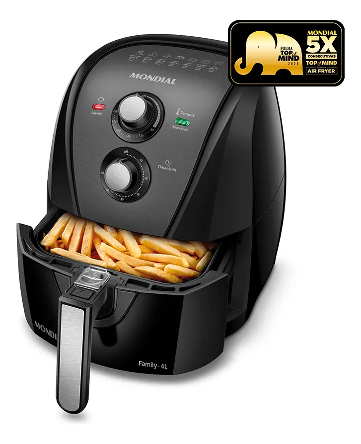 Oferta imperdível: Fritadeira Sem Óleo Air Fryer 4l Mondial com frete grátis