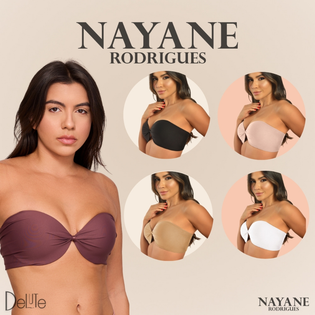 Oferta imperdível: Sutia Nayane Rodrigues Tomara que Caia com Bojo com frete grátis
